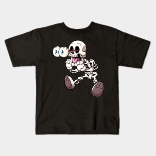 Startled Skeleton Kids T-Shirt